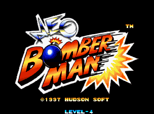 Neo Bomberman title screen for Neo Geo