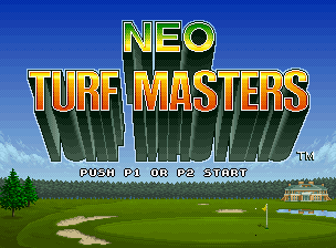 Neo Turf Masters title screen for Neo Geo