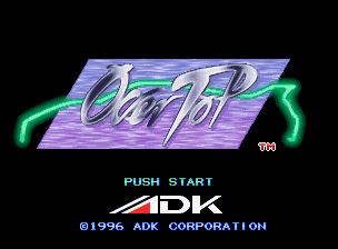 Over Top title screen for Neo Geo AES