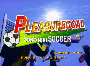 Pleasure Goal title screen for Neo Geo
