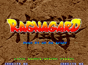 Ragnagard title screen for Neo Geo
