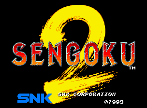 Sengoku 2 title screen for Neo Geo