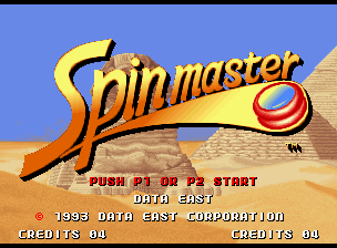 Spinmaster title screen for Neo Geo