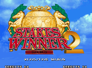 Stakes Winner 2 title screen for Neo Geo