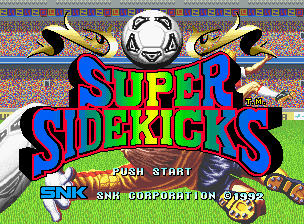 Super Sidekicks title screen for Neo Geo