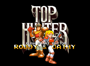Top Hunter title screen for Neo Geo AES
