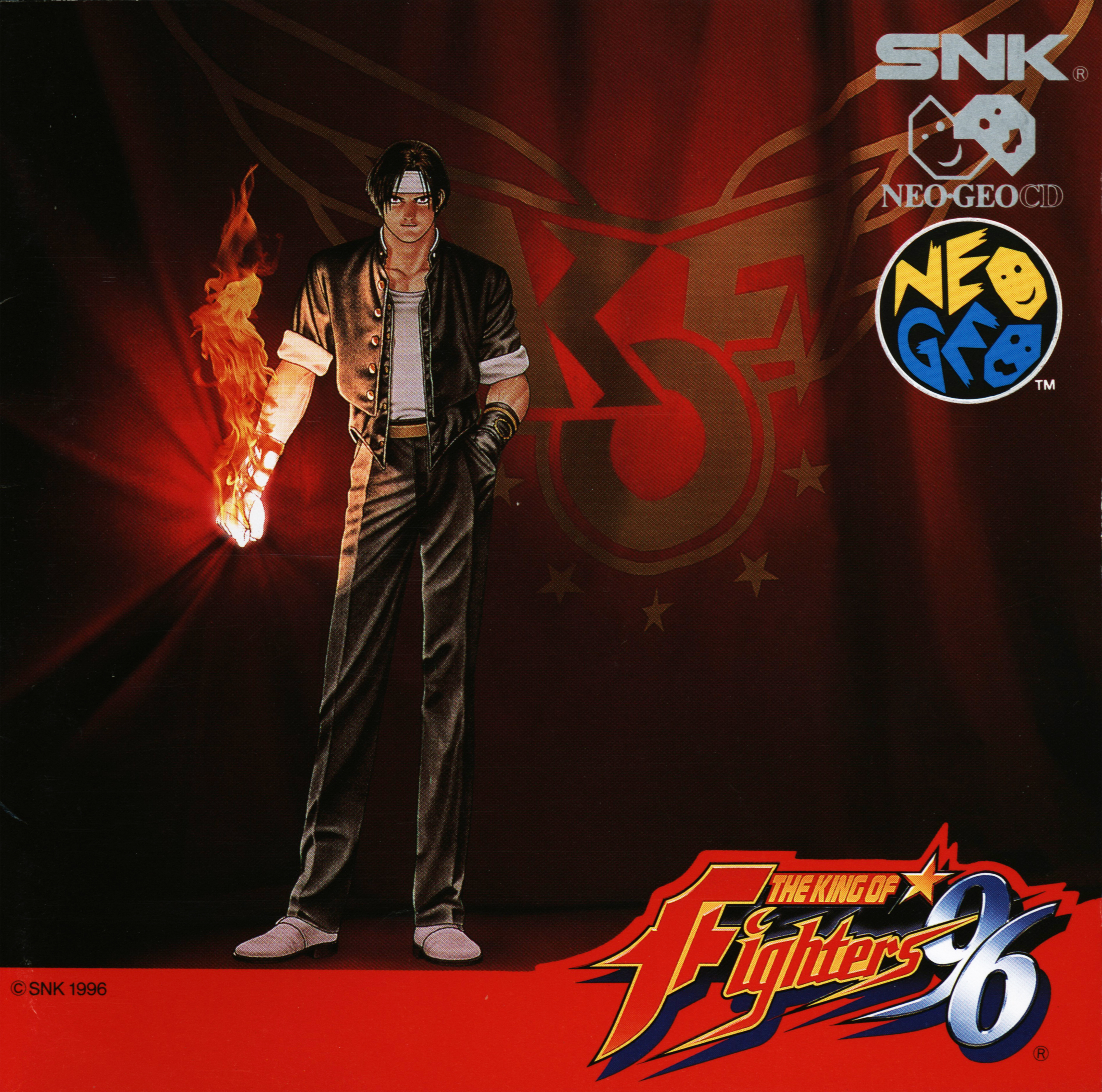 King of Fighter's 96 box art for Neo Geo CD