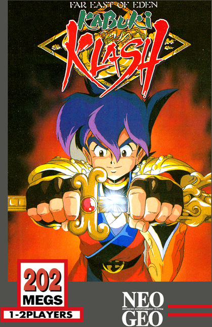 Far East of Eden: Kabuki Klash box art for Neo Geo MVS