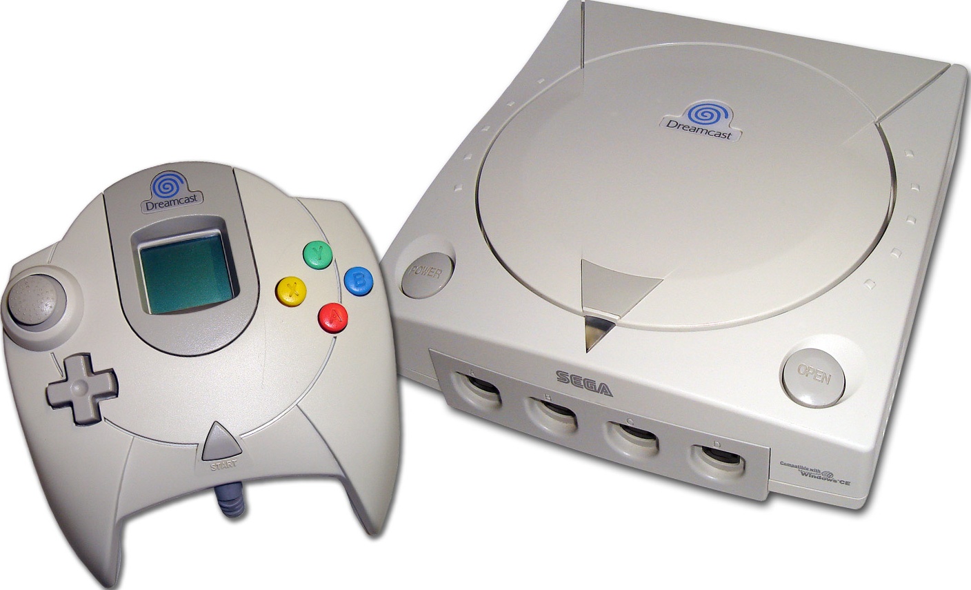 Sega Dreamcast White Console box art for Sega Dreamcast