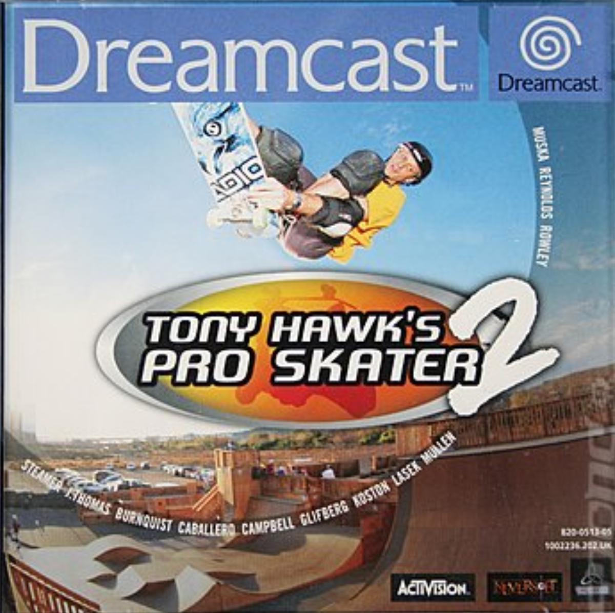 Tony Hawk 2 box art for Sega Dreamcast