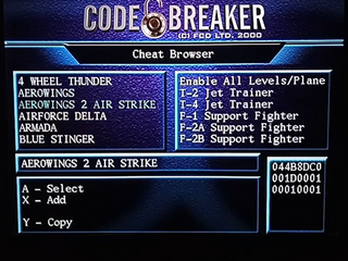 Code Breaker screenshot 2 for Sega Dreamcast