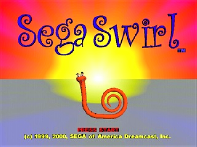 Sega Swirl title screen for Sega Dreamcast