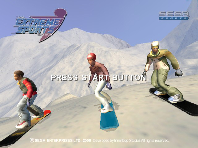 Xtreme Sports title screen for Sega Dreamcast