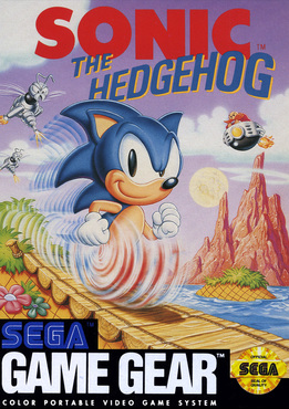 Sonic the Hedgehog box art for Sega Game Gear
