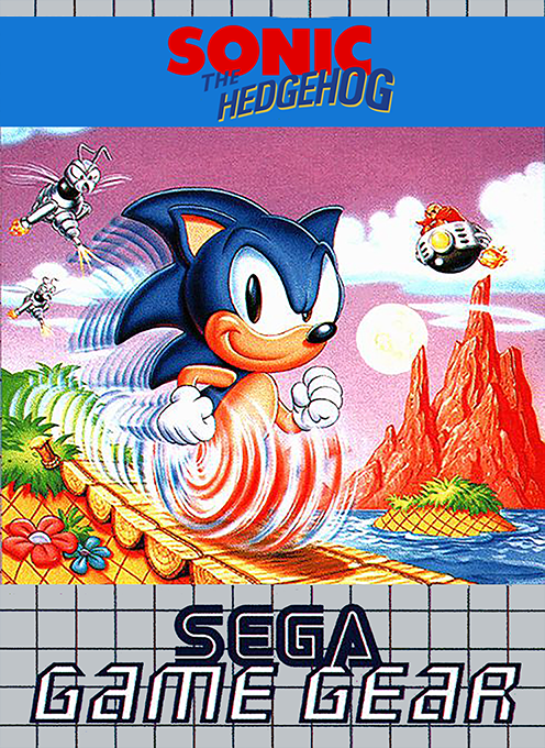 Sonic the Hedgehog box art for Sega Game Gear