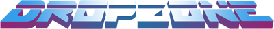 Archer Maclean's Dropzone logo for Sega Game Gear