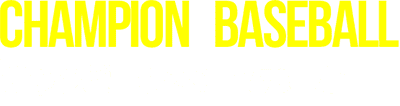 Champion Baseball logo for Sega Mark III