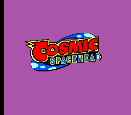 Cosmic Spacehead title screen for Sega Master System