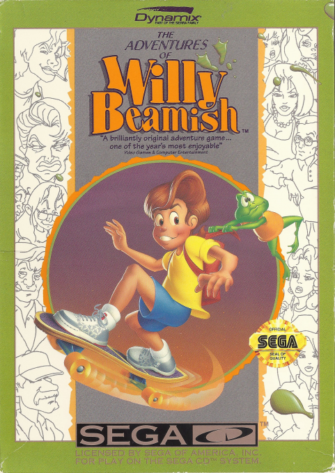 The Adventures of Willy Beamish box art for Sega CD
