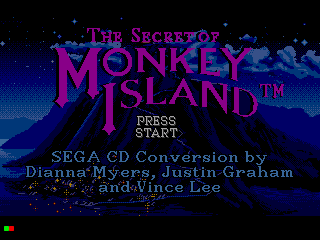 The Secret of Monkey Island title screen for Sega CD