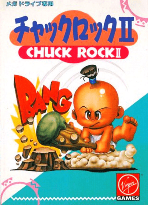 Chuck Rock II box art for Sega Mega Drive
