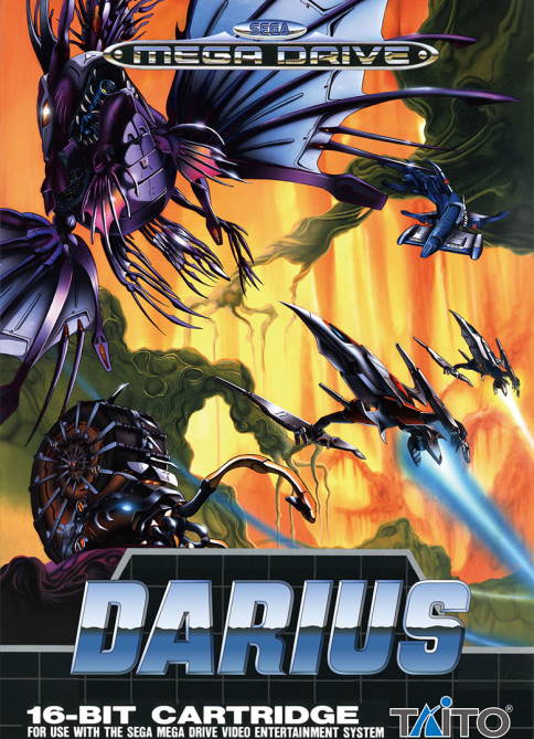 Darius box art for Sega Mega Drive