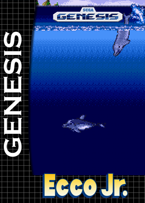 Ecco Jr. box art for Sega Mega Drive