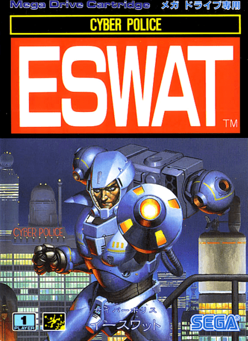 ESWAT box art for Sega Mega Drive