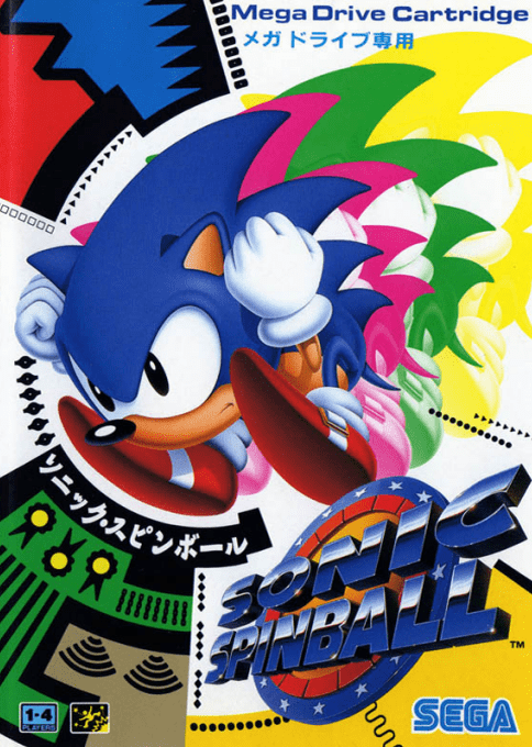 Sonic the Hedgehog Spinball box art for Sega Mega Drive
