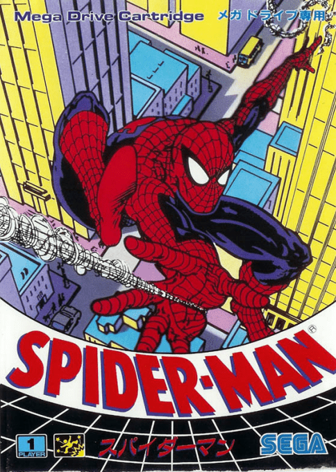 Spiderman vs. The Kingpin box art for Sega Mega Drive