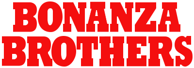 Bonanza Brothers logo for Sega Genesis