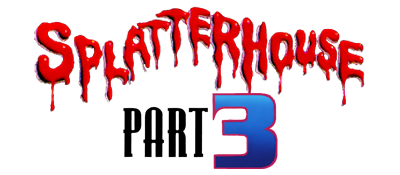 Splatterhouse Part 3 logo for Sega Mega Drive
