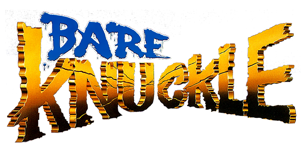 Bare Knuckle logo for Sega Mega Drive