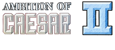 Ambition of Caesar II logo for Sega Mega Drive