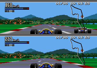 F-1 Hero MD screenshot 3 for Sega Mega Drive