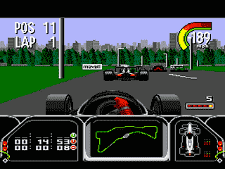 Newman-Haas IndyCar screenshot 4 for Sega Mega Drive