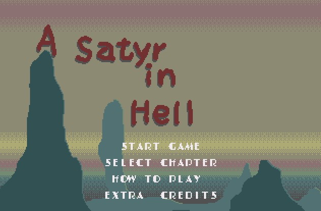 A Satyr In Hell title screen for Sega Mega Drive