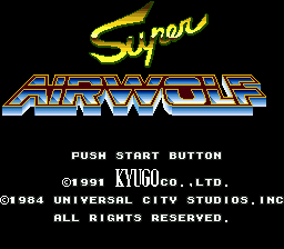 Cross Fire title screen for Sega Mega Drive