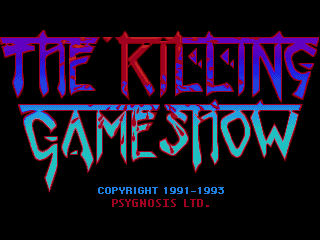 The Killing Game Show title screen for Sega Mega Drive