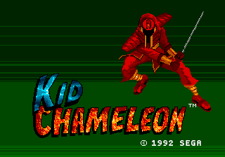 Chameleon Kid title screen for Sega Mega Drive