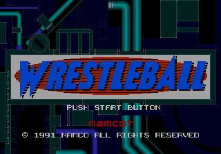 Wrestleball title screen for Sega Mega Drive