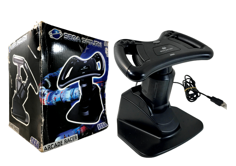 Arcade Racer Steering Wheel box art for Sega Saturn