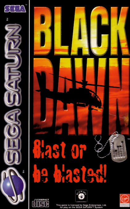 Black Dawn box art for Sega Saturn