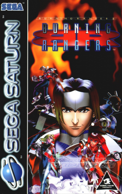 Burning Rangers box art for Sega Saturn
