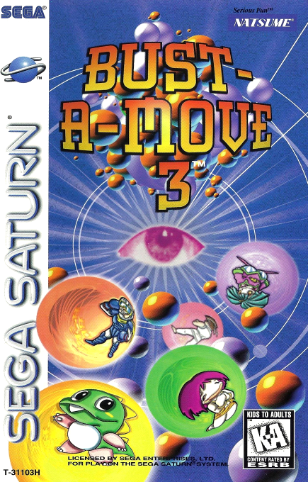 Bust-a-Move 3 box art for Sega Saturn
