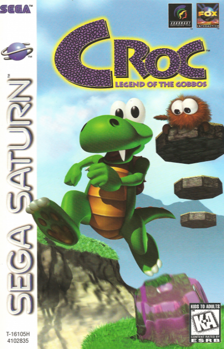 Croc: Legend of the Gobbos box art for Sega Saturn
