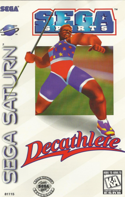 Decathlete box art for Sega Saturn
