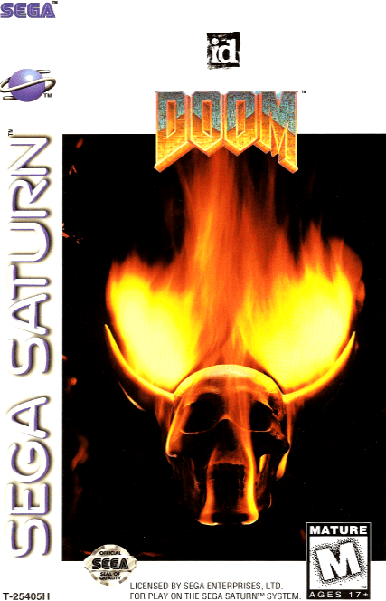Doom box art for Sega Saturn