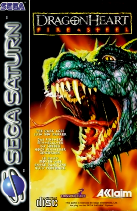 DragonHeart: Fire & Steel box art for Sega Saturn