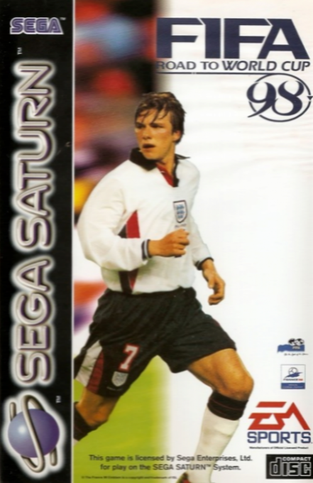 FIFA: Road to World Cup 98 box art for Sega Saturn